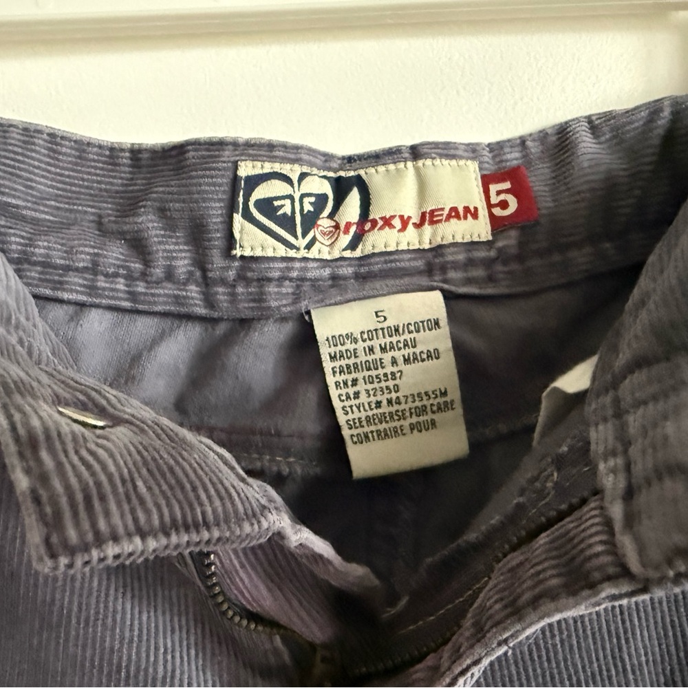 Roxy Low rise Corduroy Pants Size 5